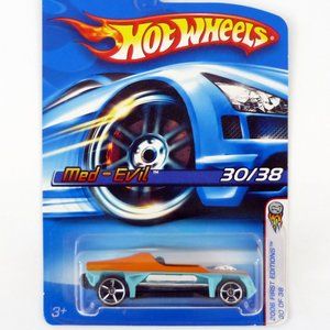 Hot Wheels Med-Evil #030 First Editions 30 of 38 Blue Die-Cast Car 2006